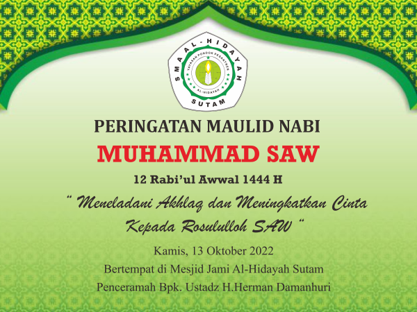Kegiatan Peringatan Maulid Nabi Muhammad SAW