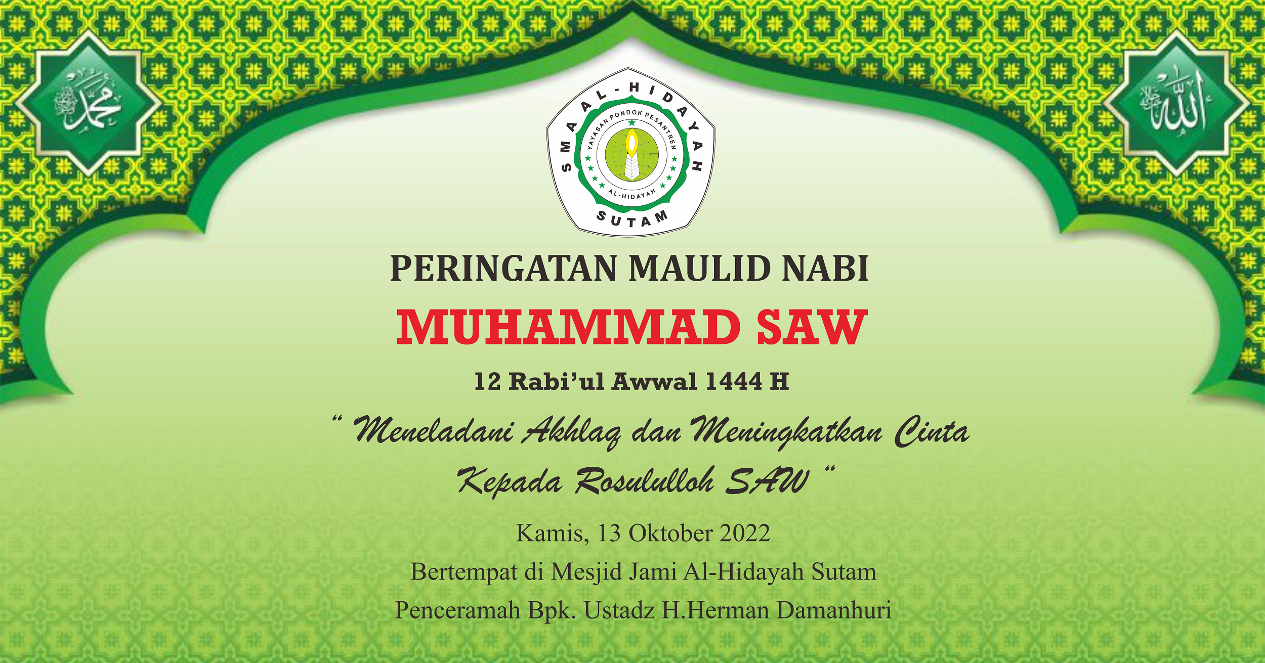 Kegiatan Peringatan Maulid Nabi Muhammad SAW Kegiatan Peringatan Maulid Nabi Muhammad SAW