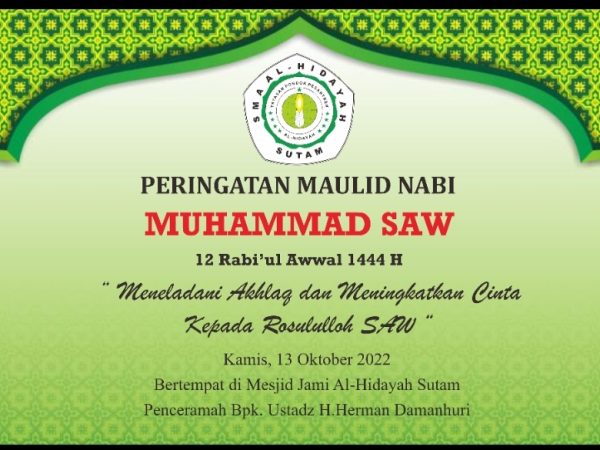 Kegiatan Memperingati Maulid Nabi Muhammad SAW Kegiatan Memperingati Maulid Nabi Muhammad SAW